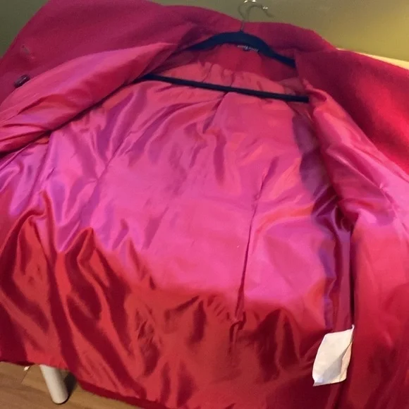 Cache Creek Vintage Wool Double Breasted Classic Christmas Winter Pea Coat Sz L - Picture 13 of 15